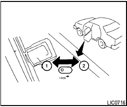 Child safety rear door lock