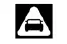 Red flashing Automatic Emergency Braking AEB collision warning indicator light on the Nissan Versa dashboard