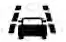Lane Departure Warning LDW system indicator showing a car drifting over lane line graphics on the Nissan Versa screen