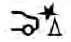 Rear Automatic Braking RAB system status and warning indicator on the Nissan Versa screen