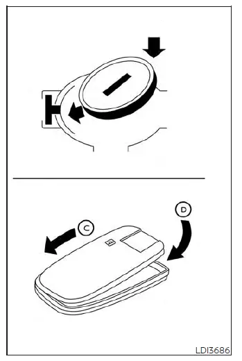 Replacing the CR2032 coin battery inside the Nissan Versa Intelligent Key fob casing