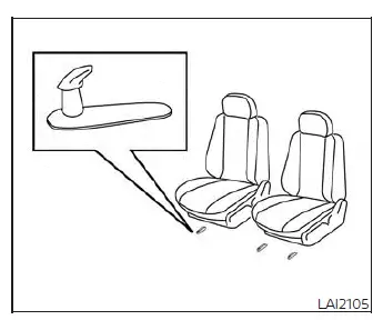Properly secured floor mat in the driver footwell of a Nissan Versa