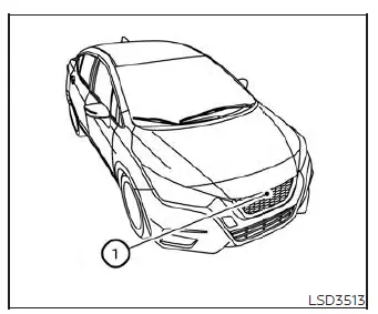 Instrument cluster display showing active vehicle-to-vehicle distance settings in a Nissan Versa