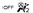 Front passenger airbag status icon showing the airbag is OFF
