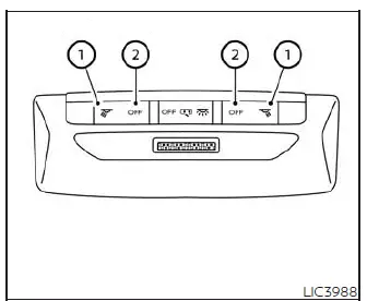 Overhead map light assembly with individual driver and passenger push button controls in the Nissan Versa