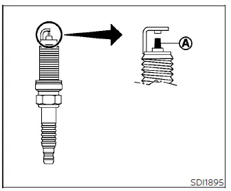 Accessing and replacing the iridium-tipped spark plugs in the engine of a Nissan Versa