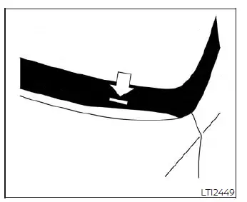 Location of the Vehicle Identification Number VIN plate on the Nissan Versa