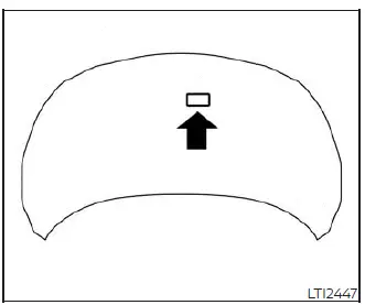 Under hood emission control information label placement on the Nissan Versa