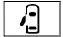 Red door open warning indicator depicting a top-down view of a car with open doors