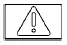 Red master warning light showing an exclamation mark inside a triangle