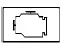 Yellow malfunction indicator light displaying the engine icon silhouette