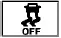 Yellow VDC OFF warning indicator showing the slip car icon with the word OFF underneath