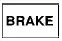 Standard red brake warning light symbol showing an exclamation mark inside a circle with parentheses