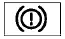 Alternative red brake warning icon displaying the word BRAKE inside a circle