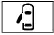 Red door open warning light depicting an overhead view of a car with open side doors