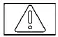 Red master warning light showing an exclamation mark inside a triangle