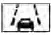 Green Lane Departure Warning system indicator light active on the driver information screen of the Nissan Versa