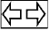 Green turn signal or hazard warning indicator lights showing left and right flashing arrows