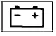 Red battery charging system warning light icon on the Nissan Versa dashboard