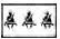 Red rear seat belt warning light displaying three seated passenger figures with seat belt icons on the Nissan Versa dashboard