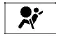 Red supplemental air bag warning light showing a side profile of a seated passenger with a deployed airbag icon