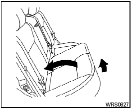 Folding the rear cushions and