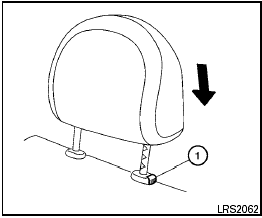 3. To return the headrest to the normal position,