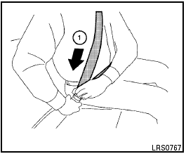 Unfastening the seat belts
