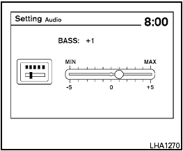 Audio settings: