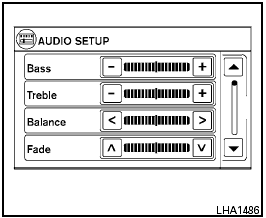 Audio settings: