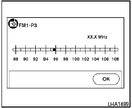 Tuning with the touchscreen: