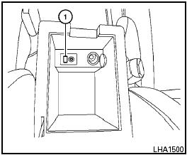 The USB input jack is located in the center console.