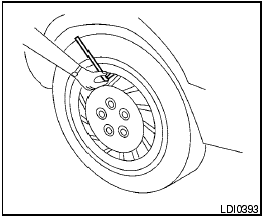 Checking tire pressure