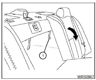 To fold down the driver side of the rear seat, reach