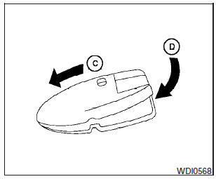4. Close the lid securely as illustrated (C)- (D).