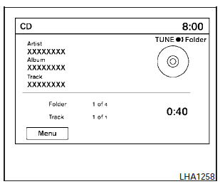 CD, DVD or USB with compressed audio