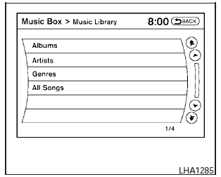 Music Box menu