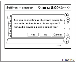 4. A screen will appear asking if you are connecting