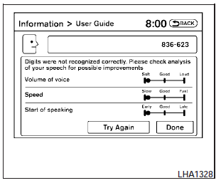 To initiate a practice session, access the User