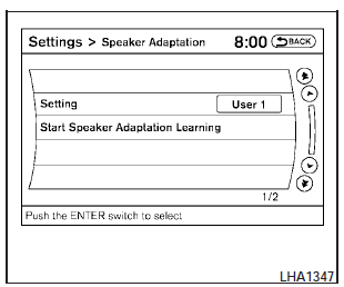 5. Select a category to be learned by the system