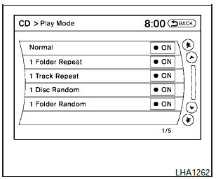 Normal - Plays all tracks on the CD in sequential