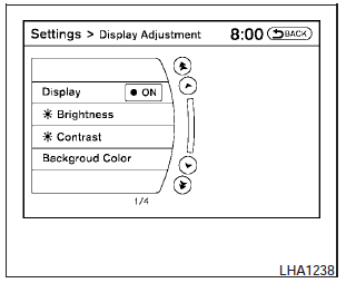 Display settings