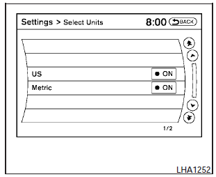 Select Units: