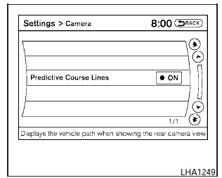 Camera settings