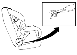 LATCH webbing-mounted attachment