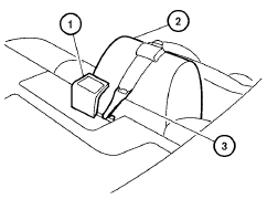 First, secure the child restraint with the LATCH