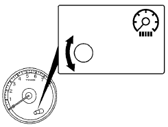 The instrument cluster illuminates when the ignition