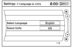 Language & Units: