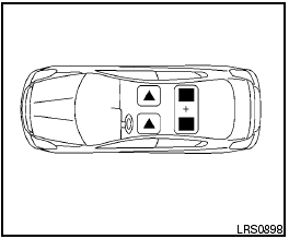 The illustration shows the seating positions