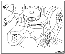 Check the clutch fluid level in the reservoir